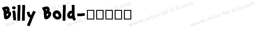 Billy Bold字体转换